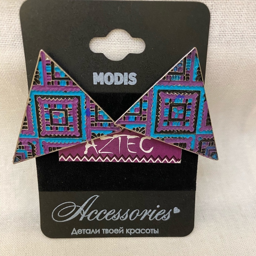 🔵4/$20 AZTEC Fashion Post Pierced Earrings Triangle NEW